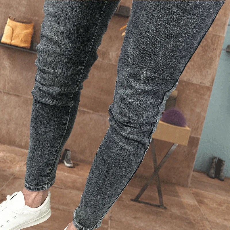 High Quality Fashion Men\'s Slim Jeans Casual Denim Pants for Spring Autumn Pants Streetwear Korean Style Designer Jeans for Men
