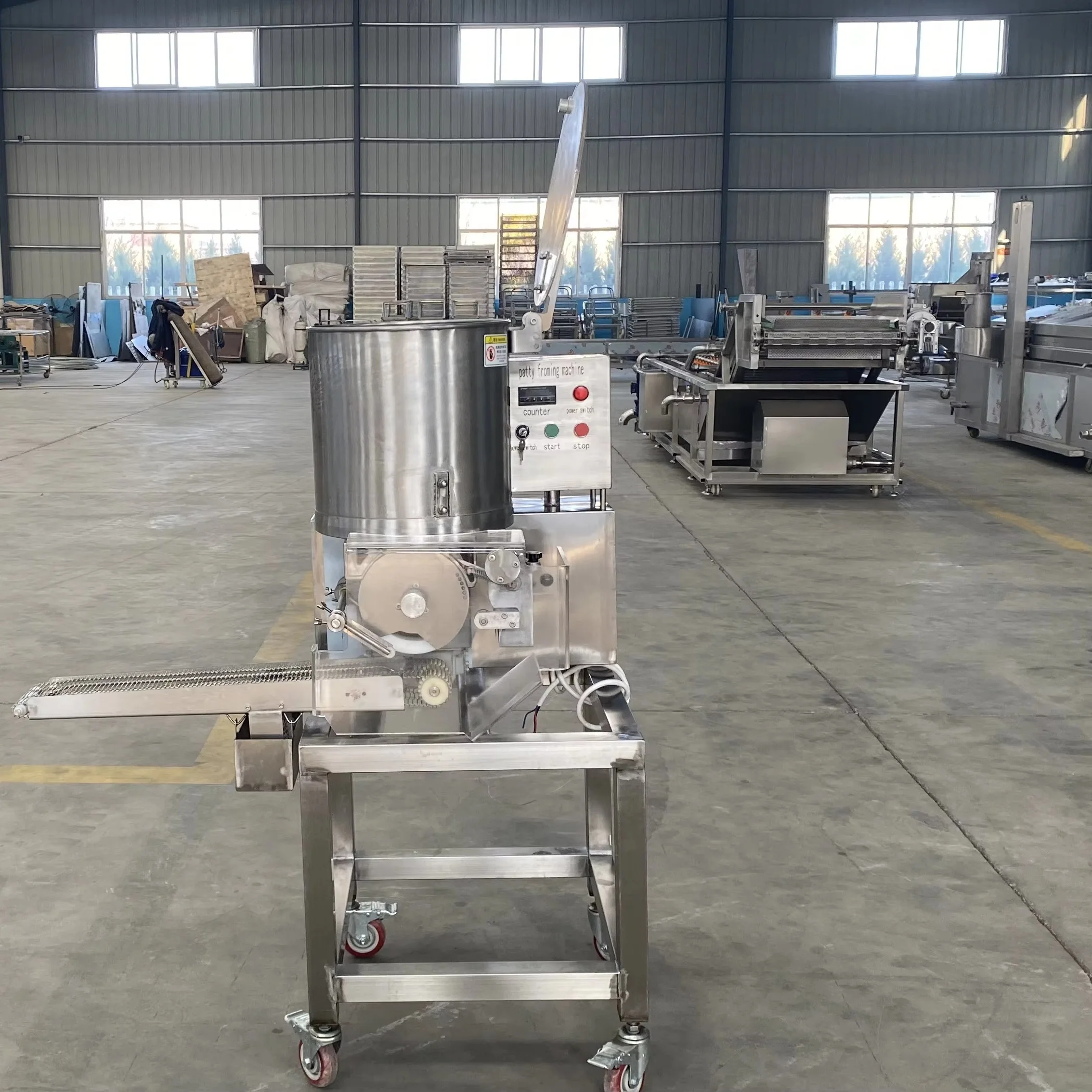 Hamburger Patty Vormmachine Vlees Patty Making Machine Automatische Hamburger Vlees Machine