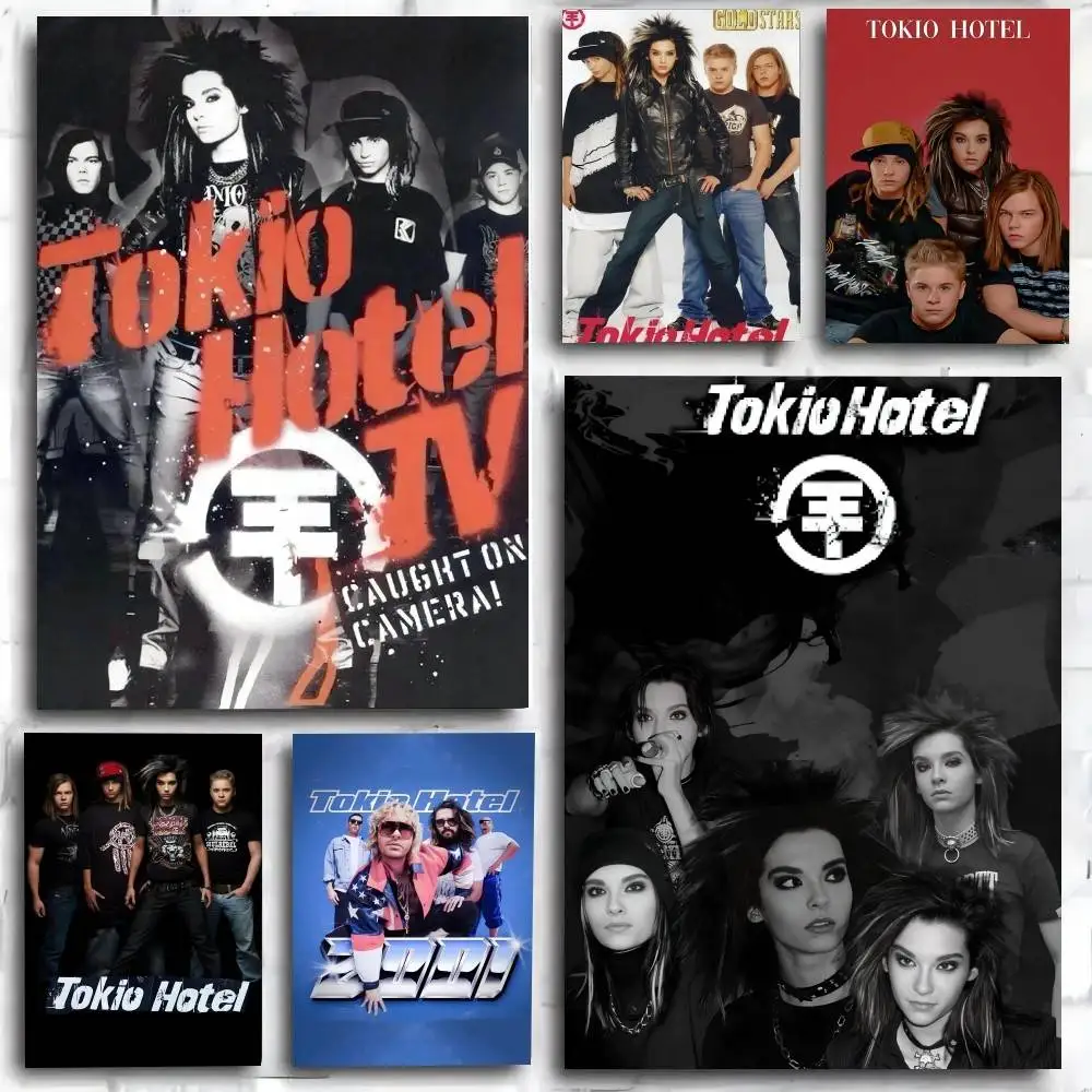 Póster de Metal Rock Band Tokio Hotel, impresión artística, estilo Anime, decoración del hogar, regalo Ideal, decoración perfecta para habitación