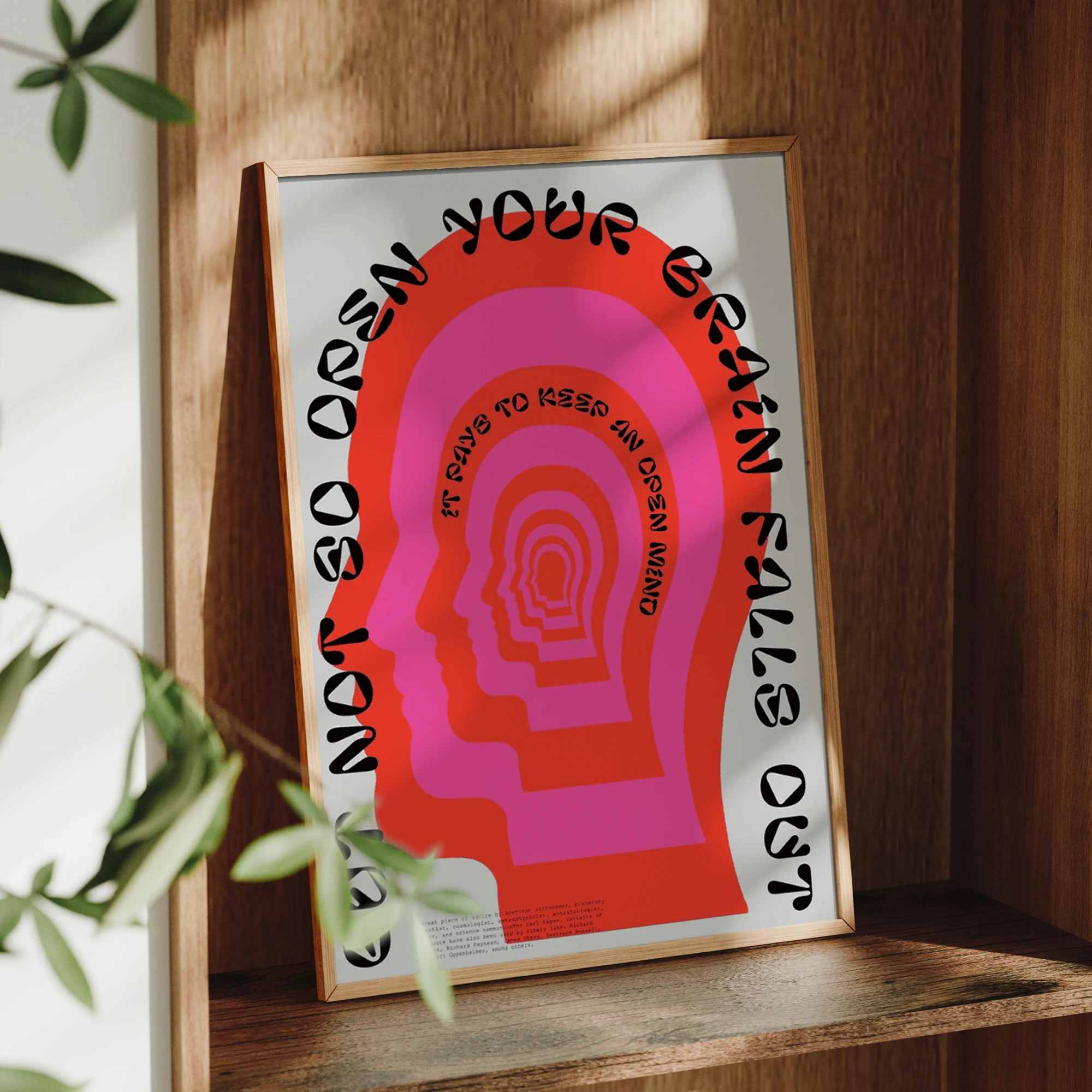 Modern Psychedelic Head Quote Wall Art Print Canvas Painting Poster Picture For Living Room,Bedroom Home Decor