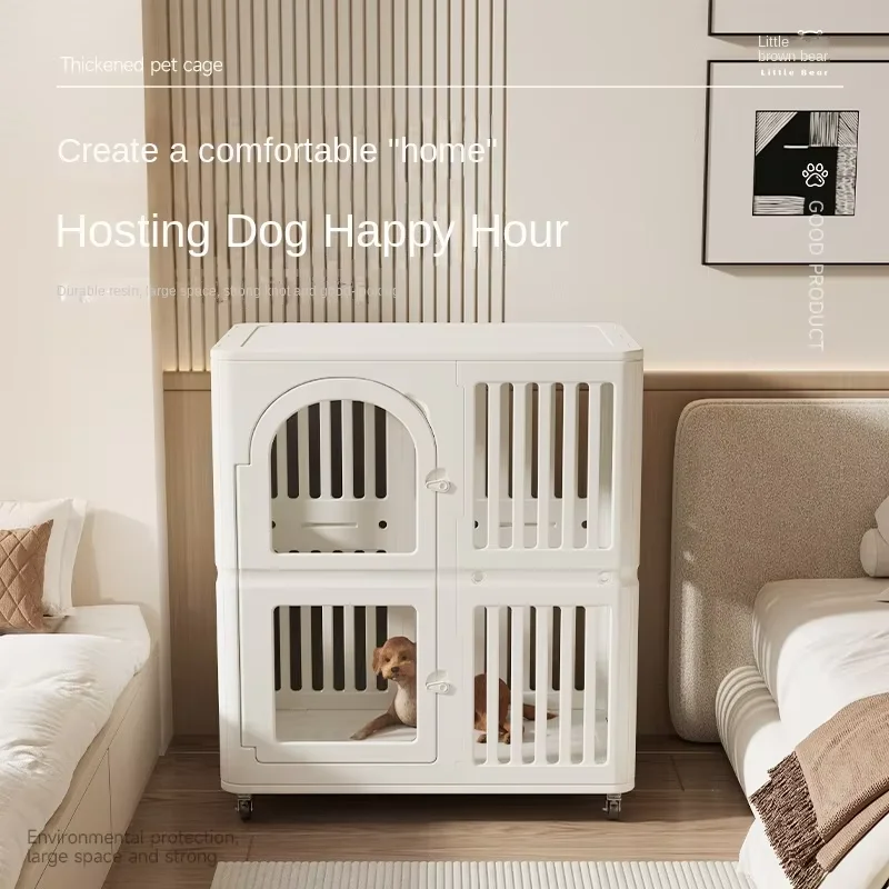 Premium Washable Pet Cage Indoor Closed Dog House Waterproof Cat Nest