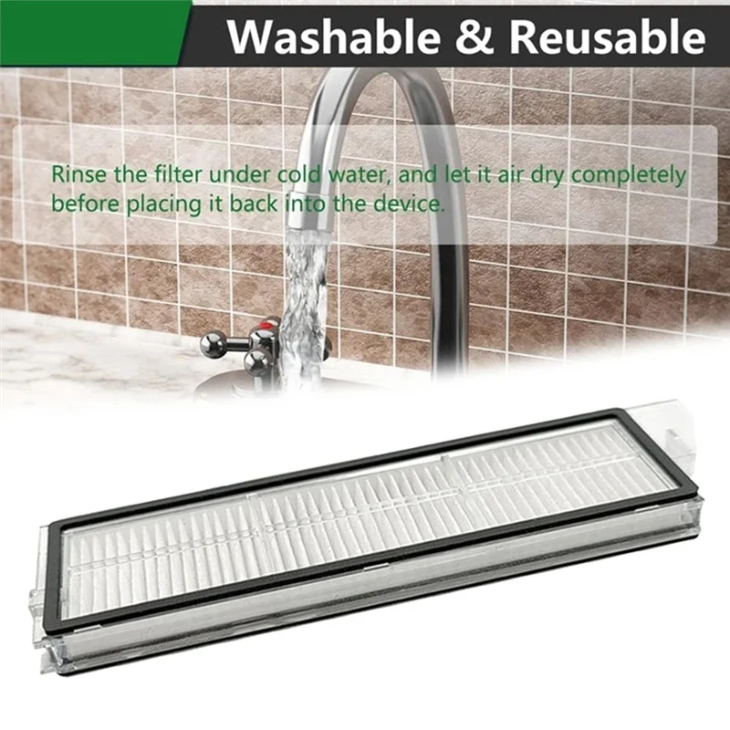 A13I-6PCS استبدال فلتر ل Roborock S8 Maxv Ultra/G20S/S8pro Maxv روبوت فراغ الملحقات مرشحات قابل للغسل #3