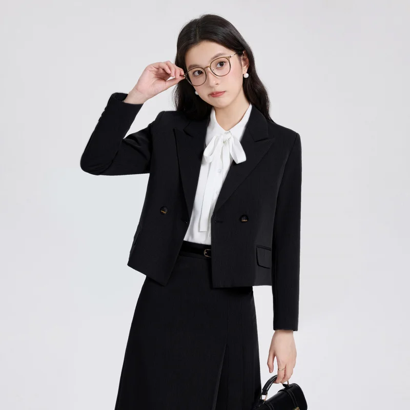 Conjunto de traje falda para mujer entrevista profesional ropa Formal estudiante universitario desplazamientos lugar de trabajo traje de maestro Petite Blazer Jac