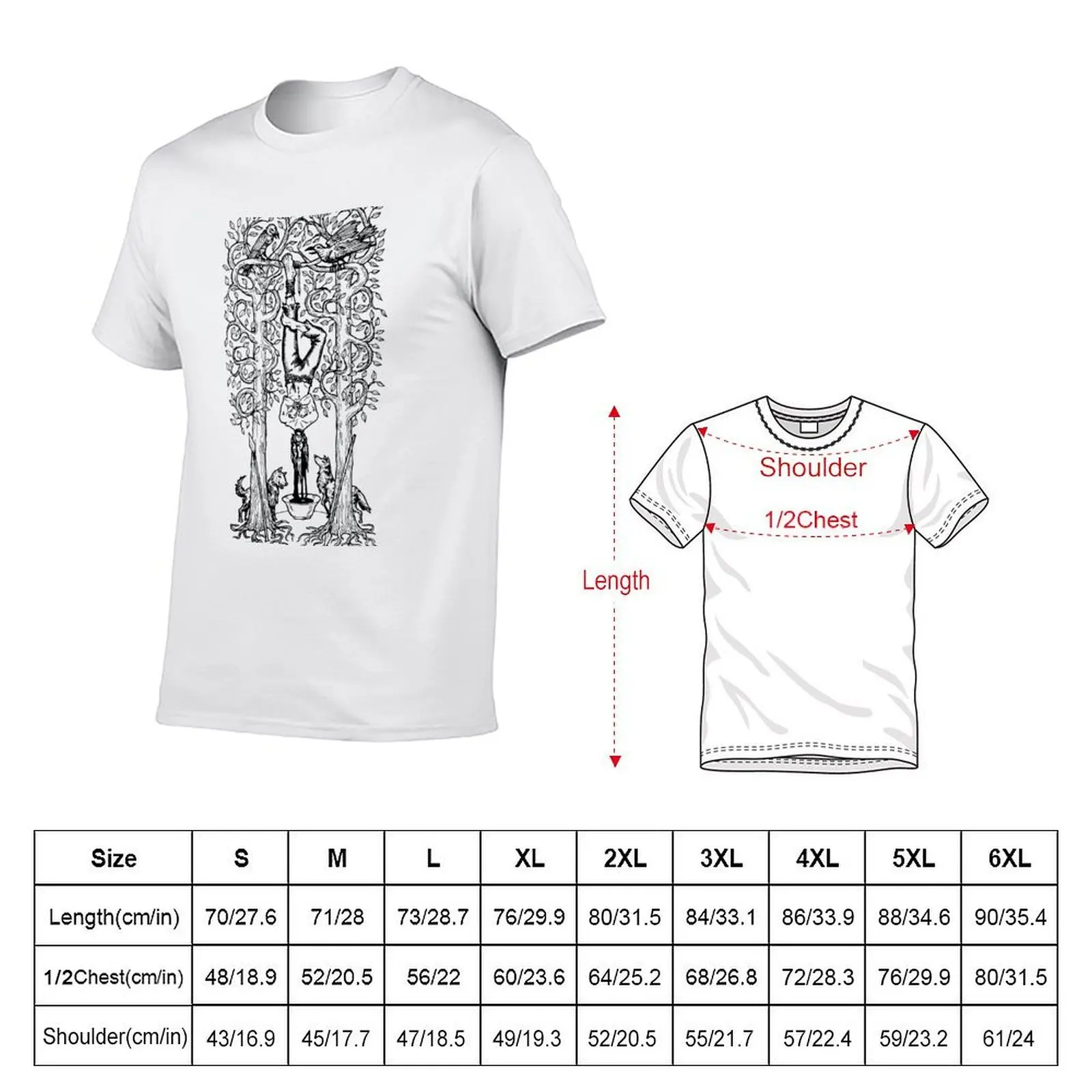 The Hanged Man T-Shirt t shirts cotton 100% man t shirt graphic T-Shirt