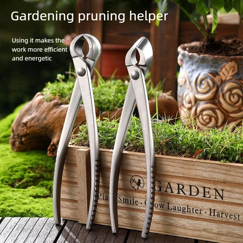 

Stainless steel garden bonsai pruning shears slanting mouth ball cutter ideal for bonsai shaping and branch trimming cheap