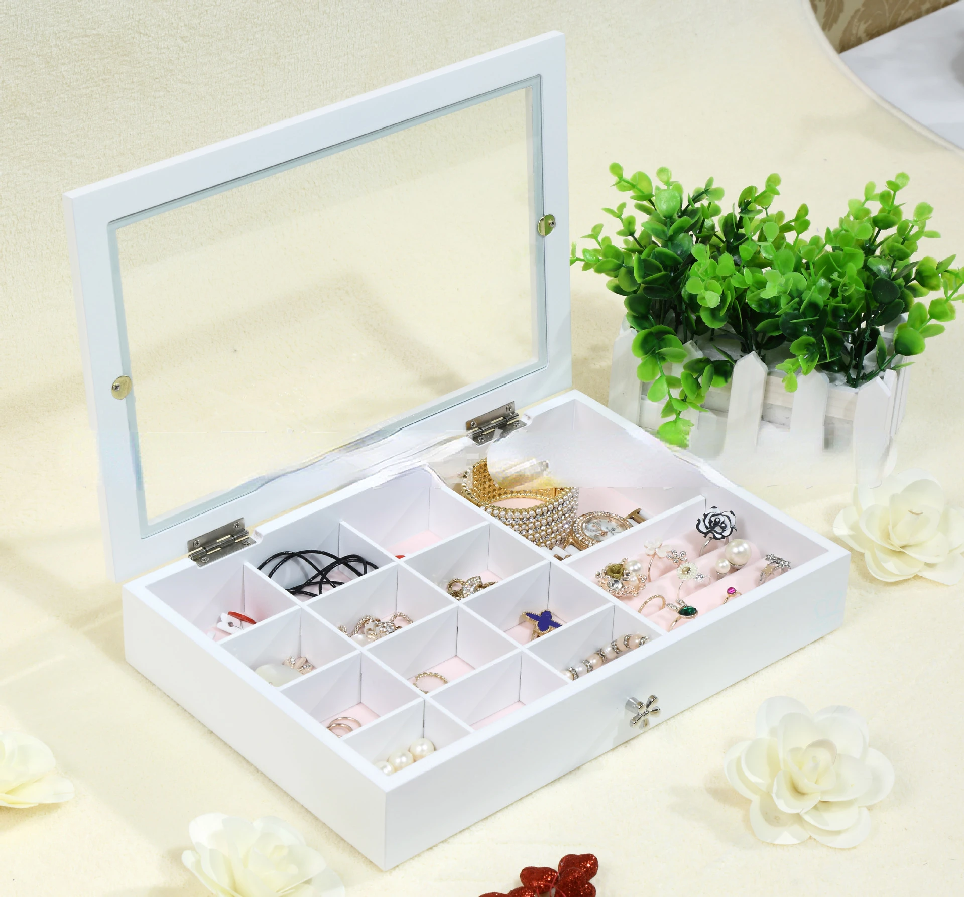 

Креативные деревянные шкатулки для украшений, домашняя мебель, Настольные Ящики для хранения и организации, оптовая продажа по запросу