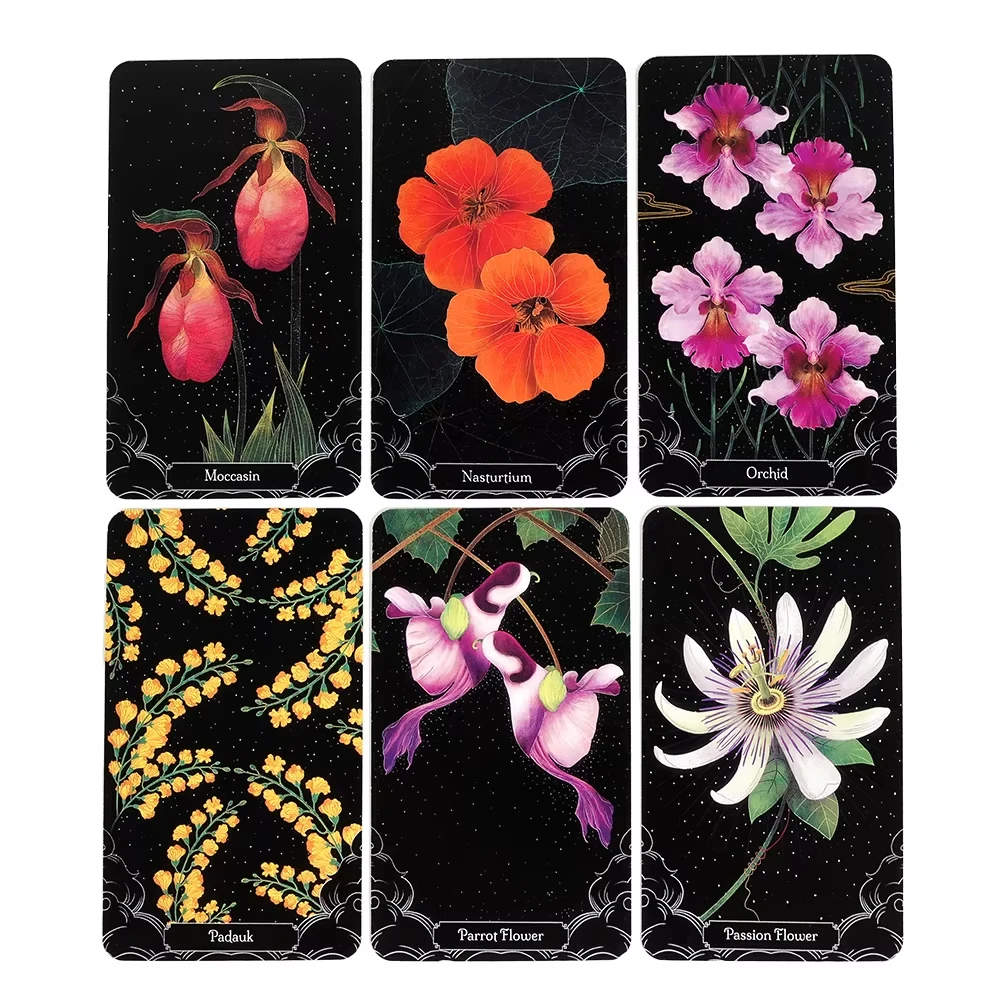 A Little Rain Botanical Oracle card Leisure Party Table Game High Quality Fortune-telling Prophecy Tarot Deck