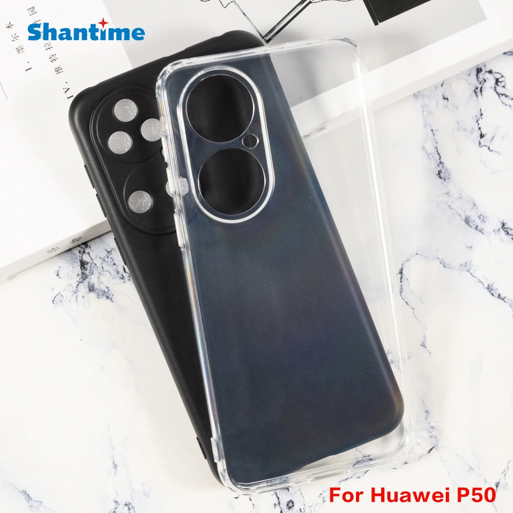 For Huawei P50 Gel Pudding Silicone Phone Protective Back Shell For Huawei P50 Soft TPU Case