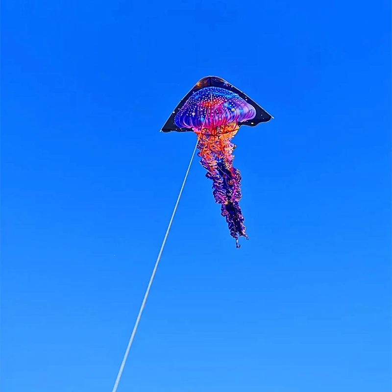 จัดส่งฟรีแมงกะพรุน kite carretilha de pipa kite drachen aufblasbar เกม basta ลม kite เด็ก linha de pipa stunt kite