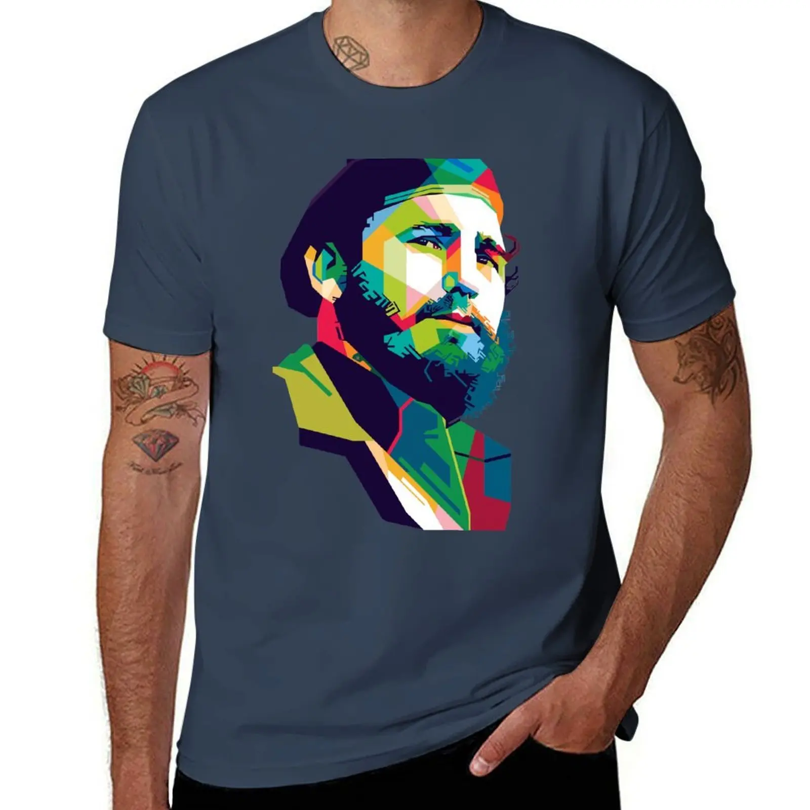 

Fidel Castro T-Shirt t shirts for man graphic funny t shirts for man cotton funny T-Shirt