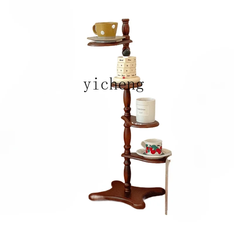 

ZK Multi-Layer Flower Rack Vintage Decoration Shelf Shelf Living Room Bedroom Dining Room Storage Rack