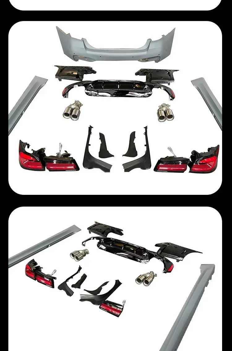 Applicable To BMW 5 Series Surround G30G38 Old and New M5 Front and Rear Bar Headlights Tail Lights Large Surround Kit