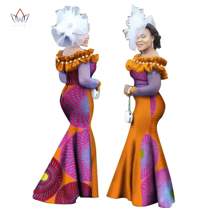 Autumn New Style Women Dress African Clothing Long Sleeve Dashiki Long Maxi Dresses for Women Plus Size 6XL WY2451