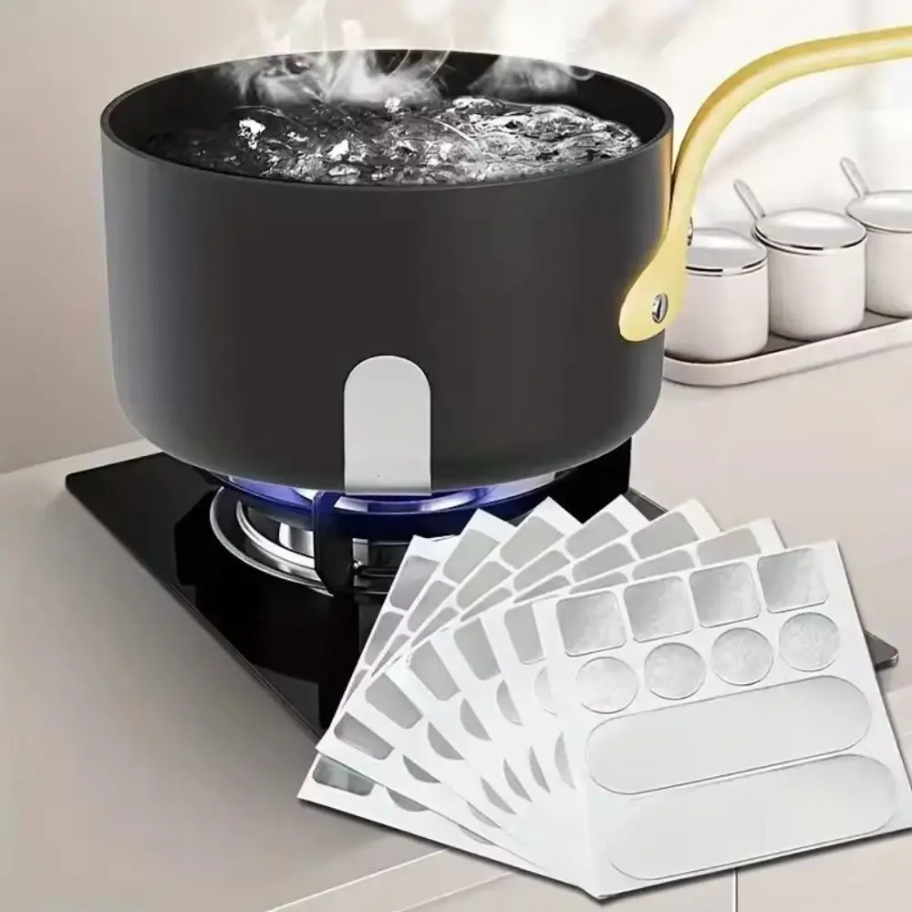 10Pcs Aluminum Foil Cookware Repair Tape Waterproof Sealing Self Adhesive Pot Repair Stickers High Temperature Resistant