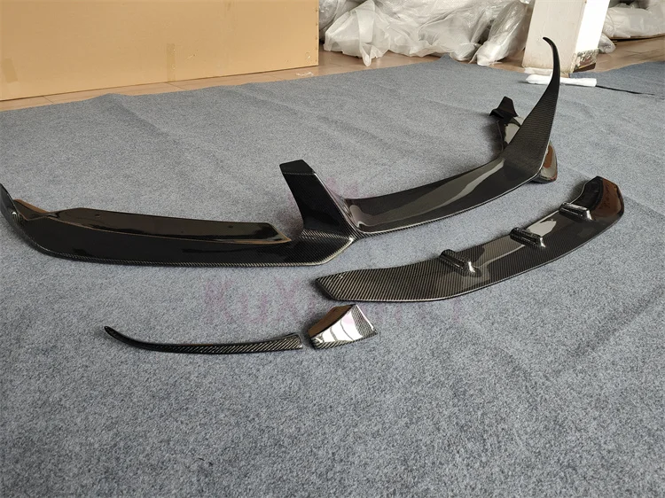 ل 14 + BMW I8 EB نمط صحيح ألياف الكربون الجبهة الشفاه طقم الجسم التنانير الجانبية الناشر الخلفي الخلفي سبويلر المصد الأمامي لوحة الكسوة