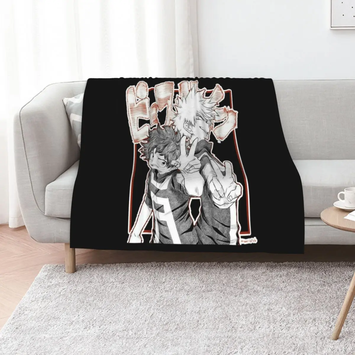 izuku midoriya AND katsuki bakugou Throw Blanket Tourist halloween Hairy Plush Custom Luxury St Blankets