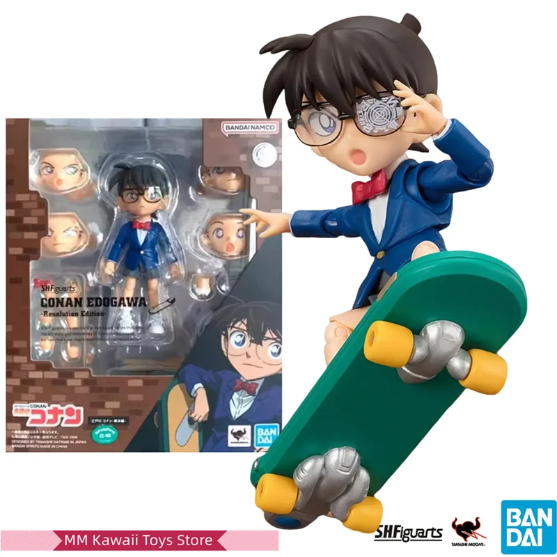 

Original Bandai S.H.Figuarts SHF Edogawa Conan Resolution Edition Anime Action Figure Toy Gift Model Collection Hobby