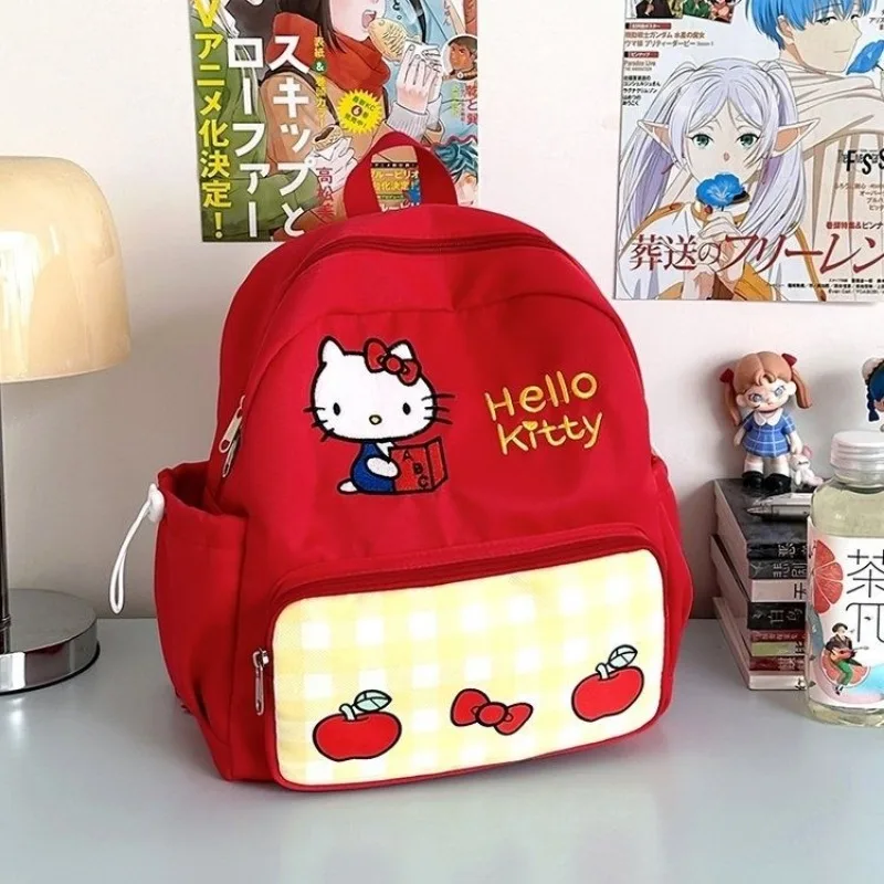 Anime Sanrio Hello Kitty Schoolbag Cute Cartoon Student Backpack Kawaii Bookbag Birthday Present Gift For Friends Girls Daily