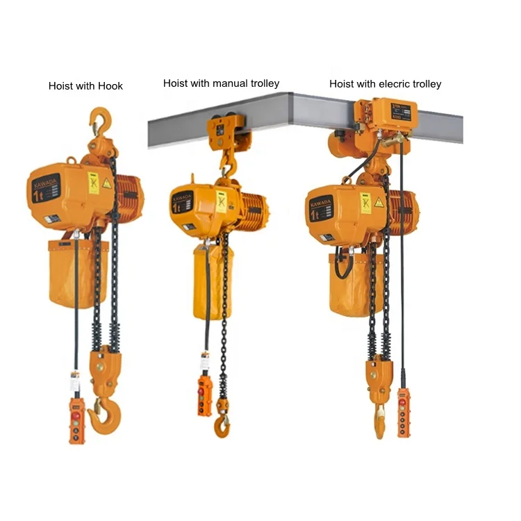 Crane Low Headroom Motorized Trolley 2 ton 7.5t Electric Chain Hoist 380v electric chain hoist electric winch with trolley