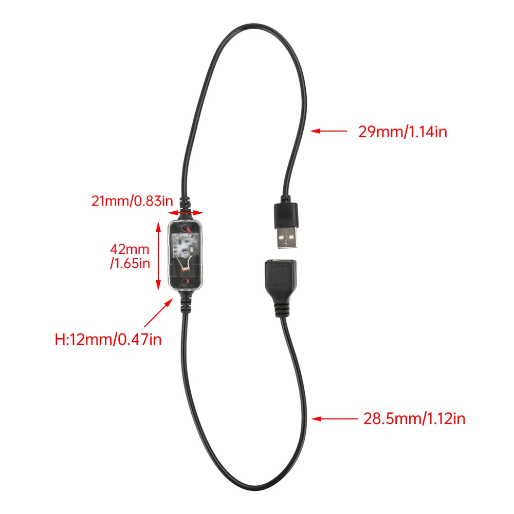 DC 3.7-24V Auto-On/Off Light Sensor Switch with USB Cable - Day/Night Mode for Ceiling Lights, Hallways, LED Strip Lights
