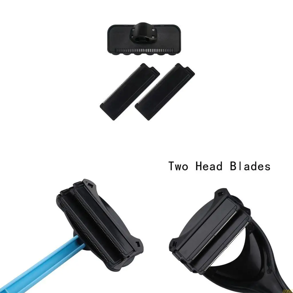

A0NC Men Manual Back Hair Shaver for Head Blade Trimmer Body Leg Removal for Razor