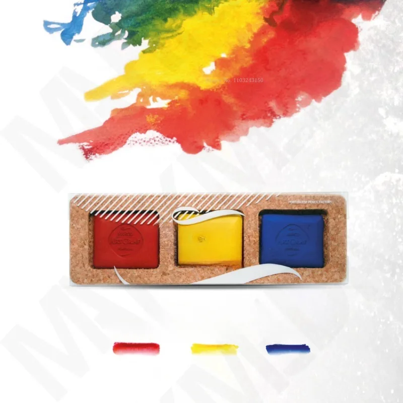 12 Color Water-soluble Square Graphite Block Solid Watercolor Paint Artist's Art Supplies Watercolor Painting Creation Paint