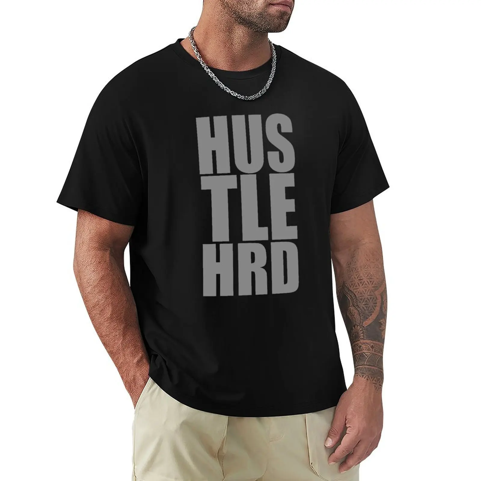 

Hustle Hard II T-Shirt All Match Print Short Sleeve Top