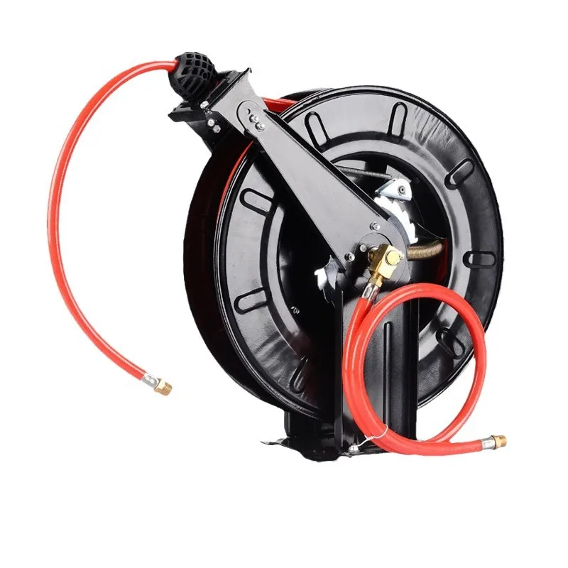Automatic telescopic pipe reel high pressure disc steel wire pipe high pressure water drum cleaning machine car wash kitchen