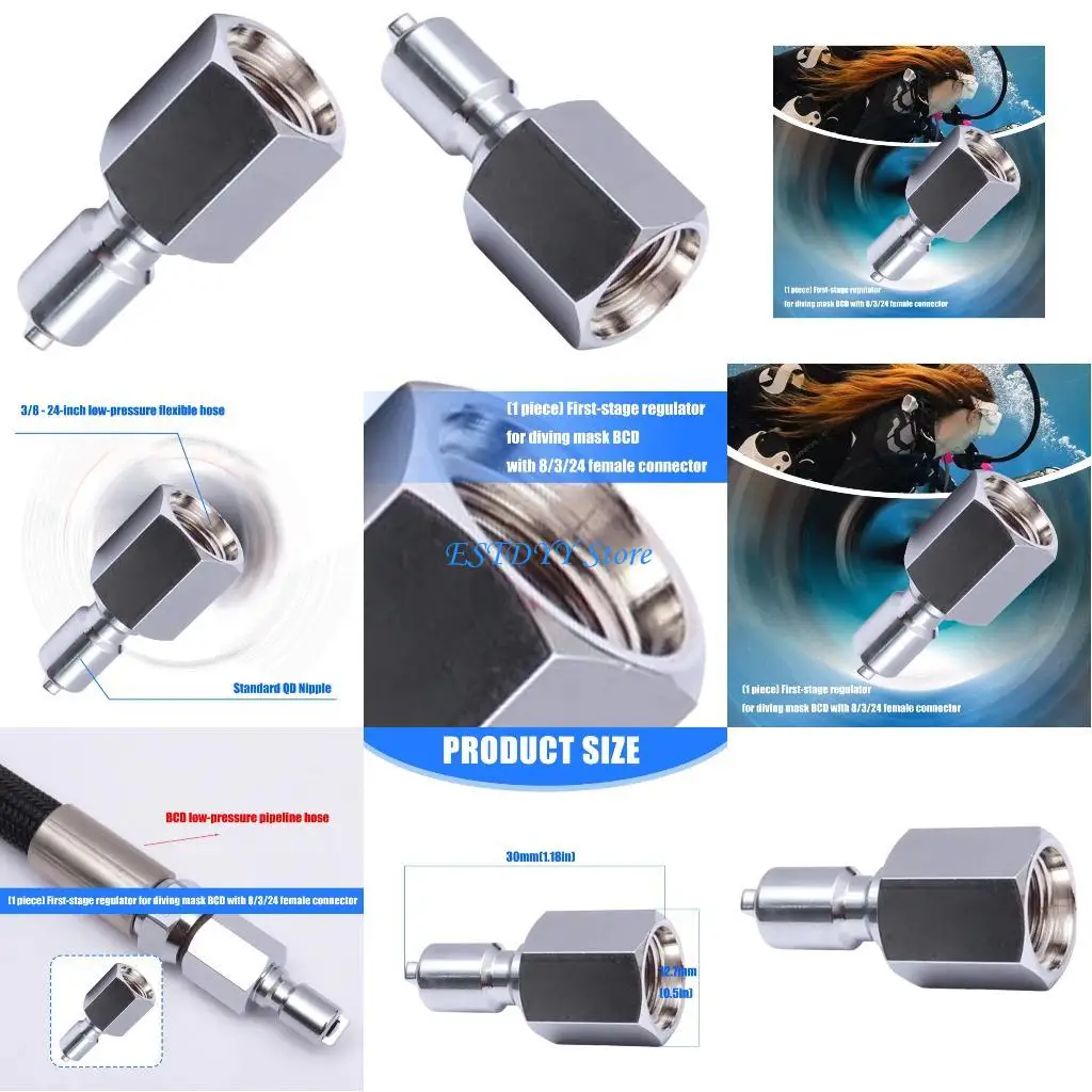 

G6DE Compacts Stainless BCD Adapters For Travel Diving Features Tool Frees Installation Design Travel Friendly