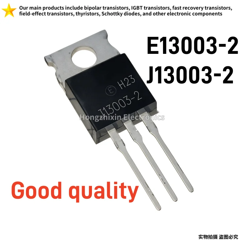 10PCS New E13003‑2 J13003‑2 TO‑220 NPN Power Transistor 400V 3A High Voltage Switching Triode for SMPS Ballast Adapter