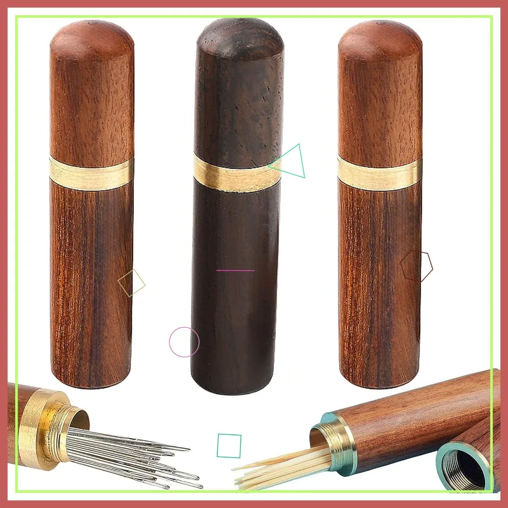 

3 Pack Wood Toothpick Holder Portable Mini Pocket Toothpick Box Handmade Craft Dispenser Bucket