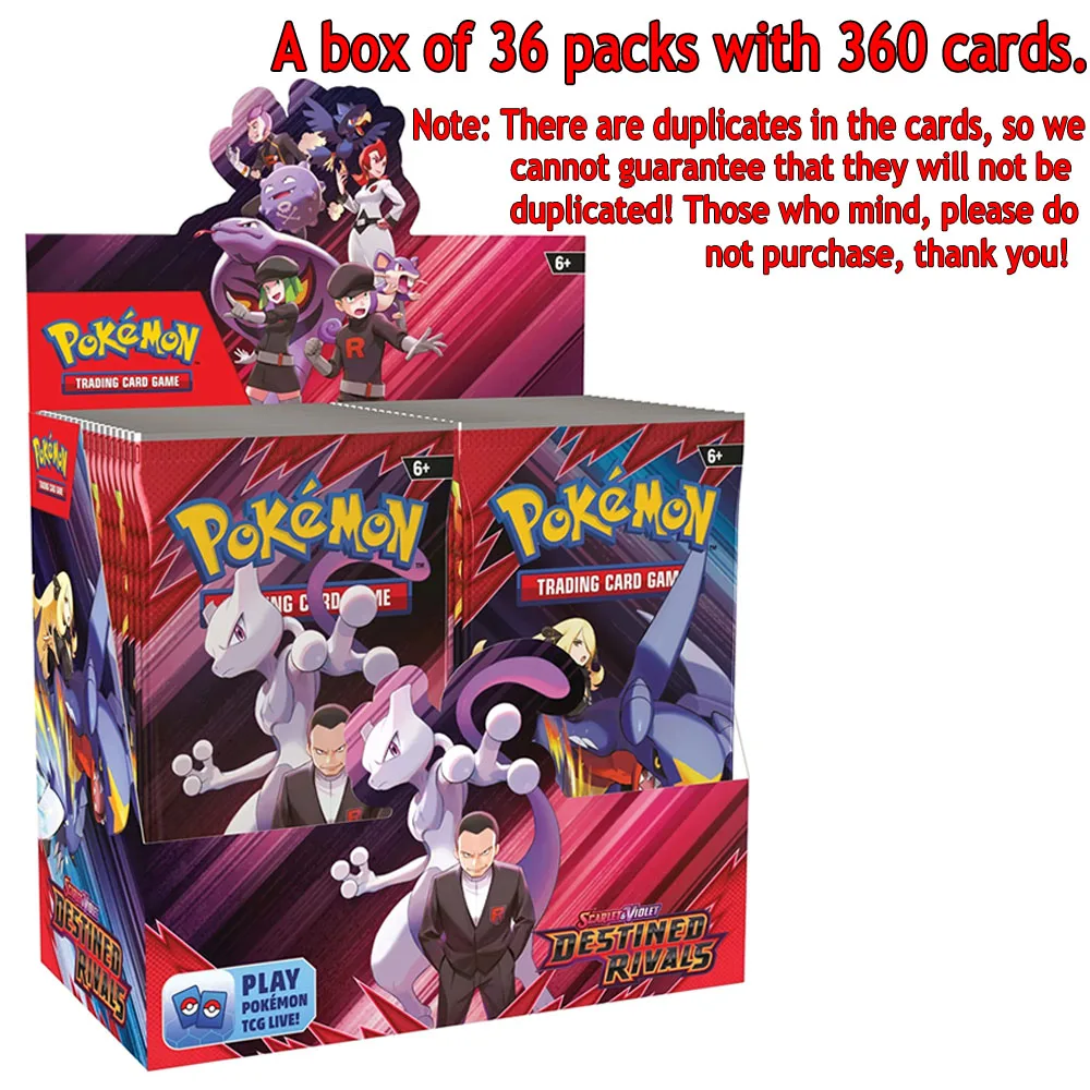 360 Stuks Pokemon Kaart Prismatic Evolutions Scarlet Violet 151 Destined Rivals Black Bolt Engelse Booster Battle Transaction Card