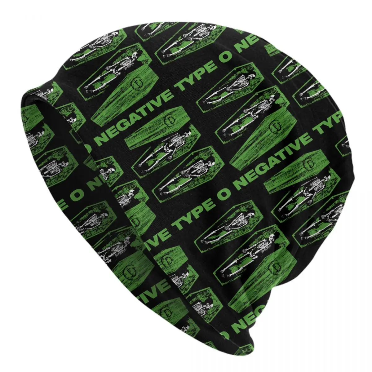 Custom T-Types O N-Negatives Vintage Rock Skullies Beanies Caps Hip Hop Winter Warm Knitting Hats Unisex Adult Retro Bonnet Hats