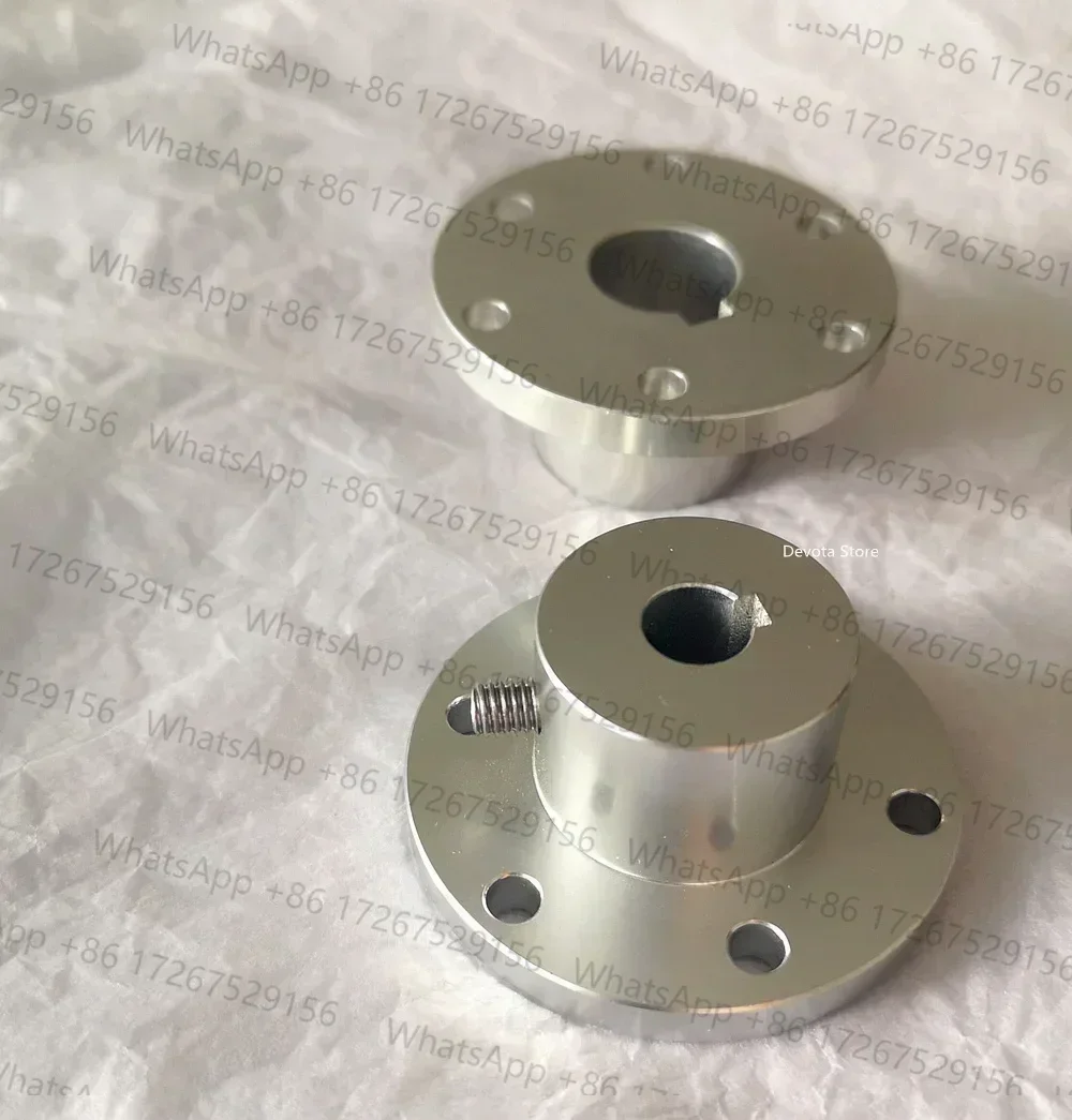 Wheel Flange Couplings Aluminum Diameter 5 6 8 10mm 12 14 15 16 18 mm Keyway Couplings (1Pcs)