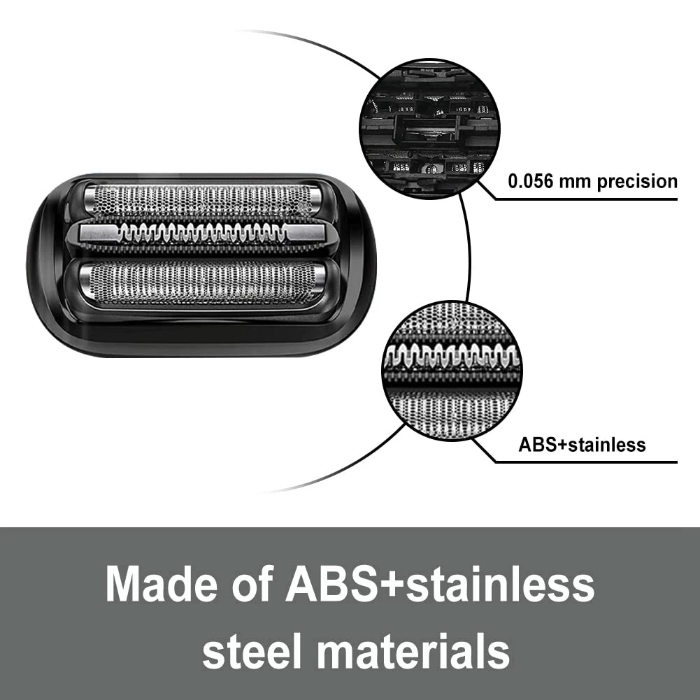 ส่วนทดแทนเครื่องโกนหนวดและเครื่องตัด53B สำหรับ Braun ชุด5มีดโกน5020S 5018S 5050Cs 6020S 6075Cc 6072Cc