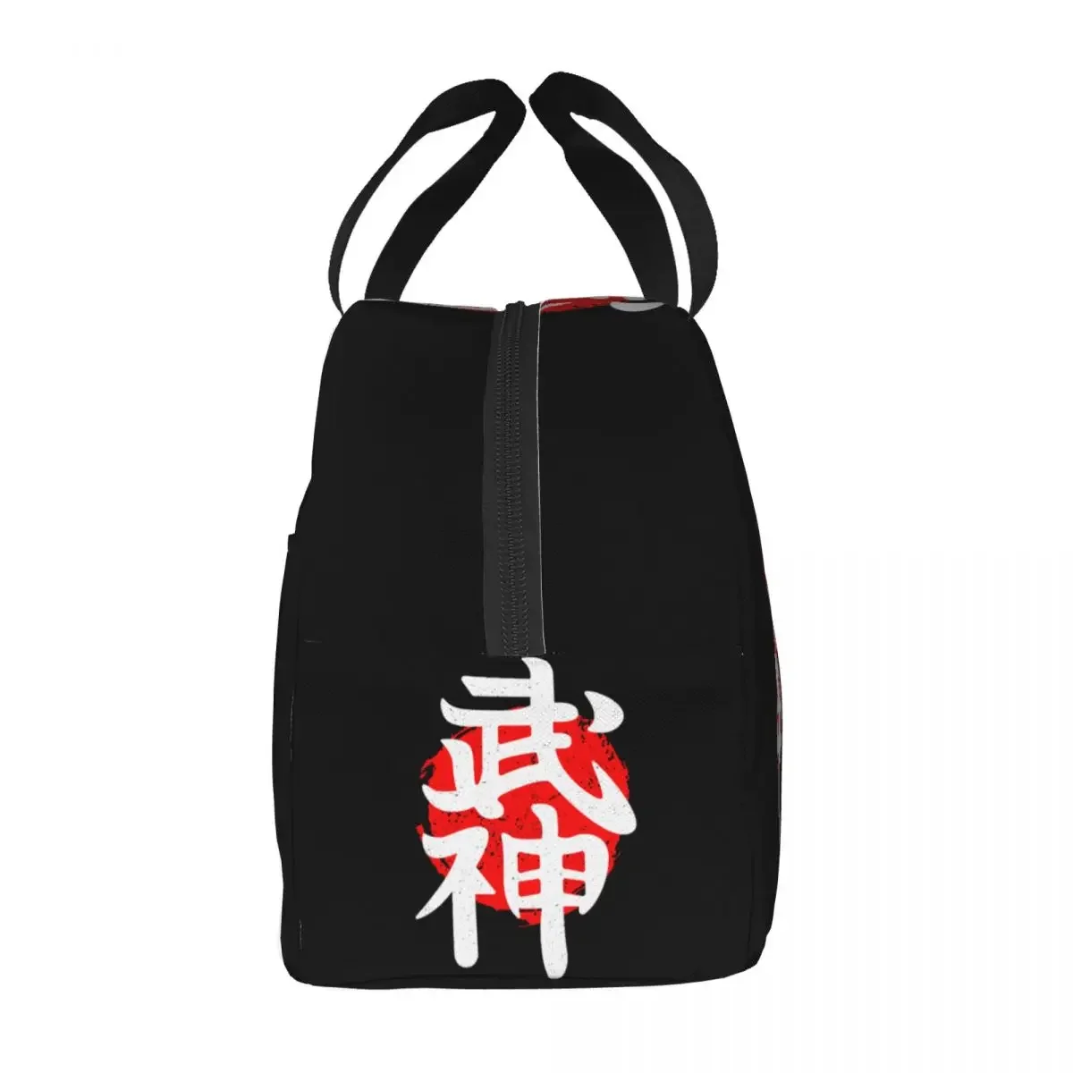 Japanese Kanji Karate Aikido Judo Lunch Bag Women Samurai Reusable Cooler Thermal Insulated Lunch Box Storage Food Bento Box