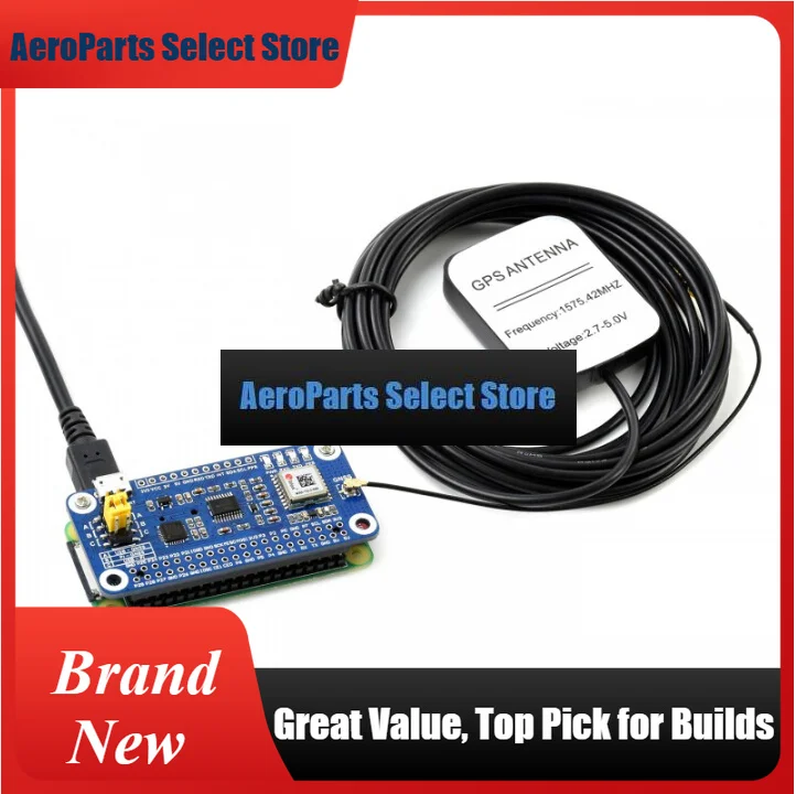 AeroPartsWaveshare MAX-7Q GNSS HAT For Raspberry Pi, GPS, GLONASS, QZSS, SBAS