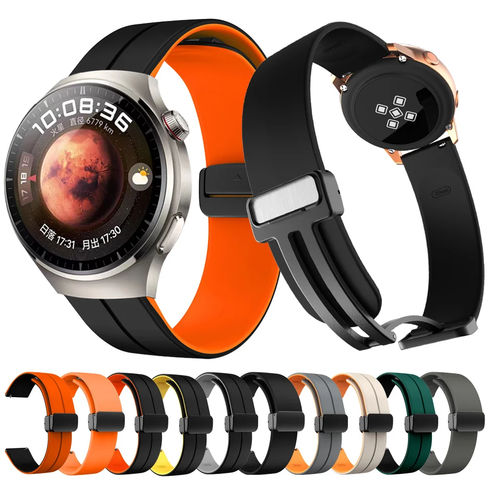 22mm Silicone Strap For Huawei Watch 4 Pro Watchband Bracelet For Huawei Watch GT 2 3 SE GT2 GT3 Pro 46mm Replacement Wristband