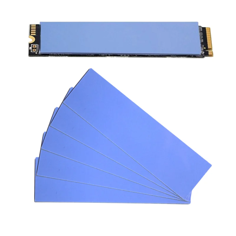 Soft Silicone Thermal Pads for M.2 2280 SSD NVMe Heatsinks, CPU, GPU & LED Cooling,70*20mm Multiple Combinations Easy Apply