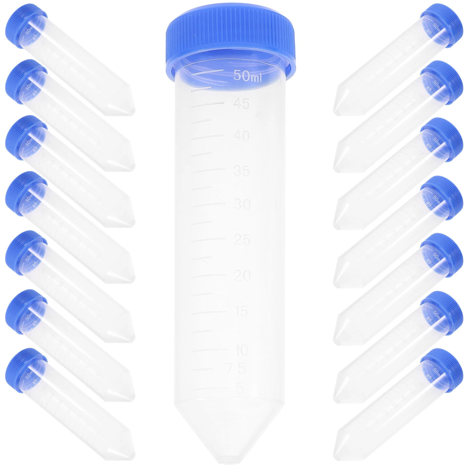 25 PCS Tube Container 50ml Test Tubes Can Laboratory Supplies