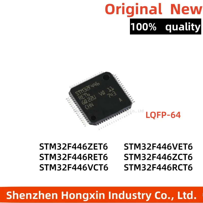 1 piece STM32F446RET6 VET6 RCT6 ZET6 ZCT6 VCT6 LQFP-64 ARM Cortex-M4 32-bit microcontroller MCU