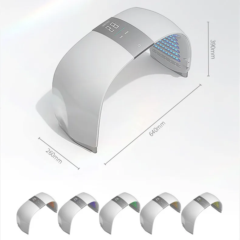 Folding Spectrometer LED Colorful Mask Red and Blue Light Therapy Beauty Instrument Photon Rejuvenation Introducer