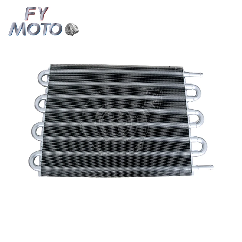 

Universal Car 8 Row Aluminum Transmission Oil Cooler With Complete Installation Kit
