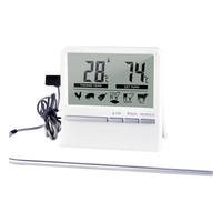 ABVJ-Kitchen Digital Cookingthermometer Meat Food Temperature For Oven BBQ Grill Timer Function With Heat Meter For Cooking