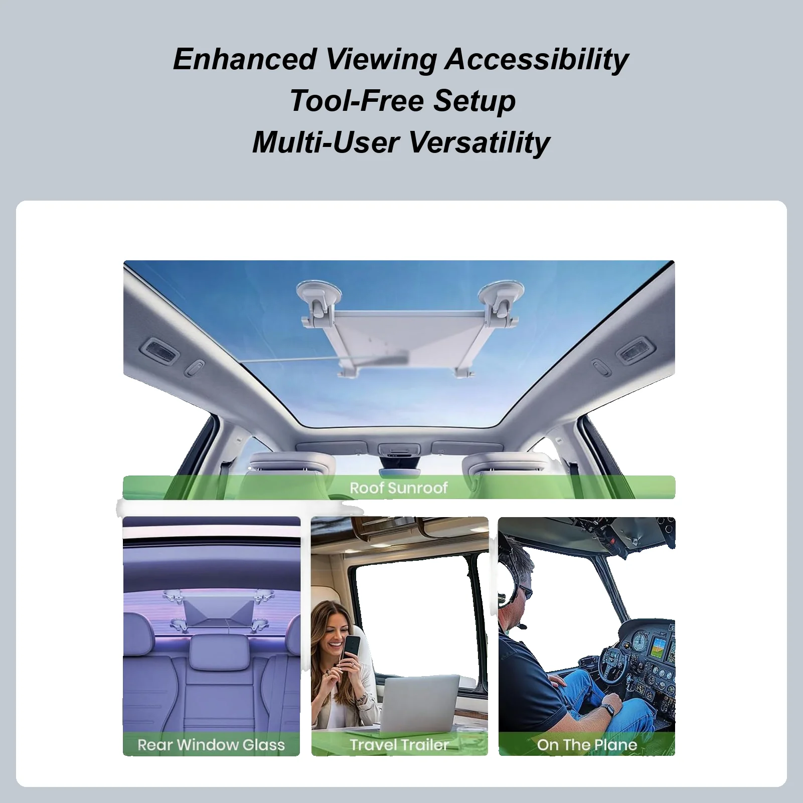 

For For Starlink Mini Sunroof Mount 360-Degree Adjustable Suction Cup Cradle Heavy Duty Automobile Glass Mount For Laptop Phone