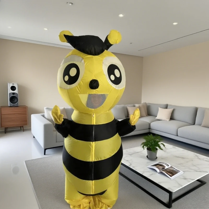 

Adult realistic inflatable bee costume insect series cosplay colthes set Halloween Christmas party props gifts dress up