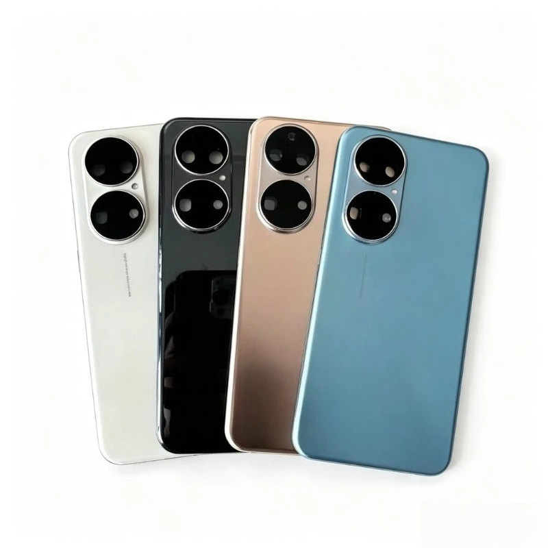 For Huawei P50 p50e p50Pro Battery cover Back Glass Cover Door Rear Housing Cover With Lens Replacement