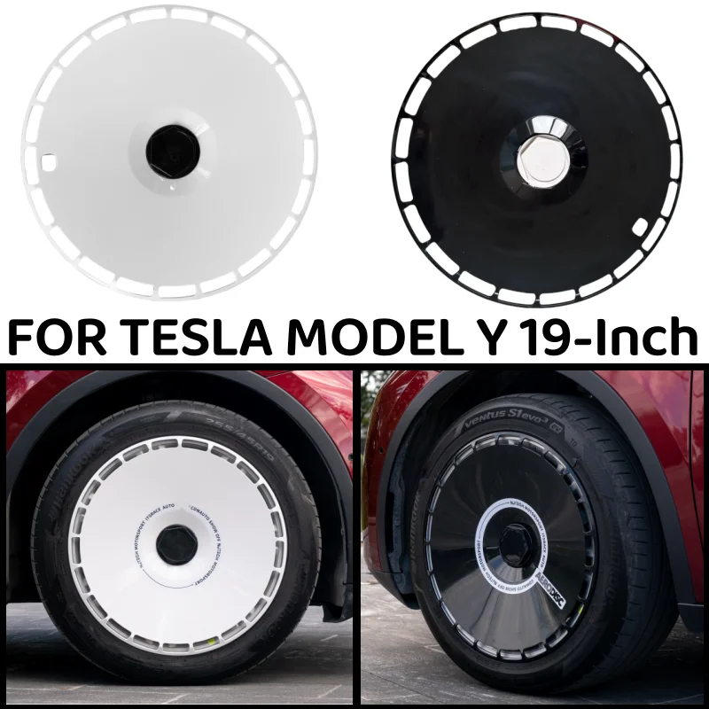 4PCS 19 Inch Wheel Cap Hight Performance Replacement Hub Cap Full Rim Cover Wheel Hubcap For Tesla Model Y 2020-2023 Accessories