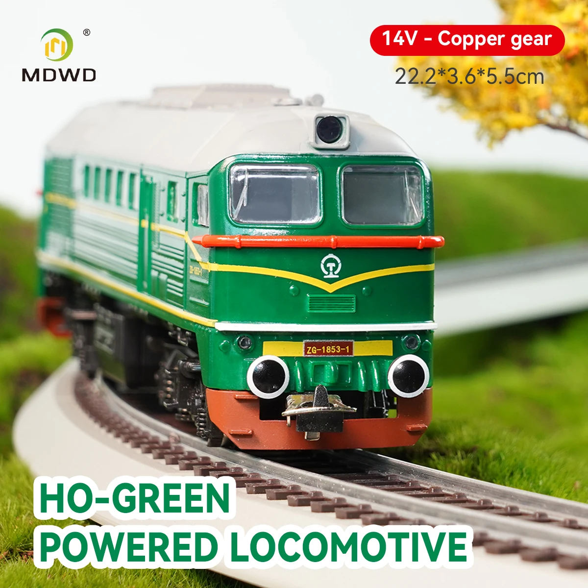 

HO Масштаб 1:87 Русский M62 Дизель + Китайская зеленая каретка Модель поезда - Классический комплект для сборки моделей для железнодорожных хоббистов