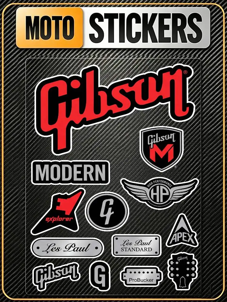 Poster G-i-bs-on Waterproof Reflective Scratch Cover Sticker Universal Decor Decal For Car Motorcycle Helmet Refrigerator